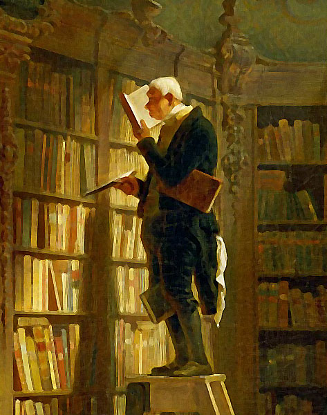 Carl Spitzweg "Der Bücherwurm"